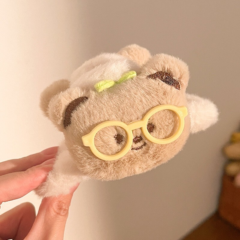 秋冬卡通毛绒抓夹女新款创意猫咪发圈毛茸茸可爱BB夹侧边刘海夹|undefined