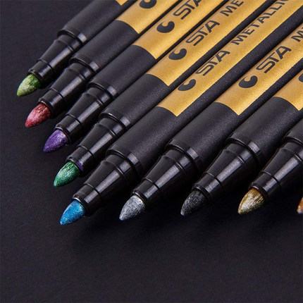 Starsta 8151 pluma de pintura de color de metal 10 colores DIY graffiti pluma álbum de fotos pluma de color de dibujo