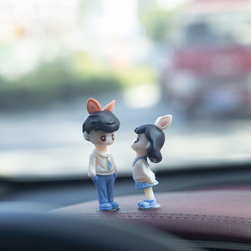 Celebridad en línea linda pareja coche interior accesorios consola central espejo retrovisor coche pareja decoración coche interior decoración suministros