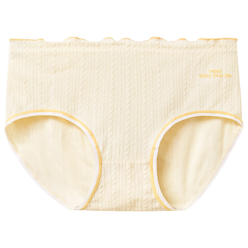 Ropa interior de algodón de las mujeres cómodo transpirable entrepierna Mediados de cintura triángulo pantalones cortos cabeza chica sin costuras más tamaño pantalones cortos chica ropa interior al por mayor