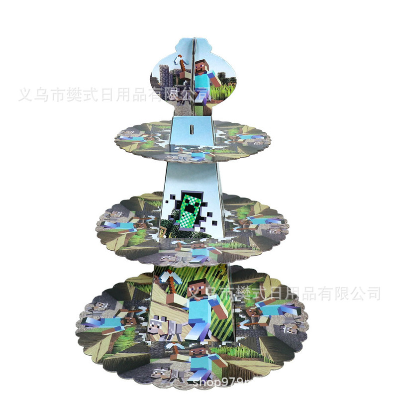 亚马逊蛋糕架史迪奇蜘蛛侠公主美人鱼马里奥蛋糕展示架派对装饰|undefined