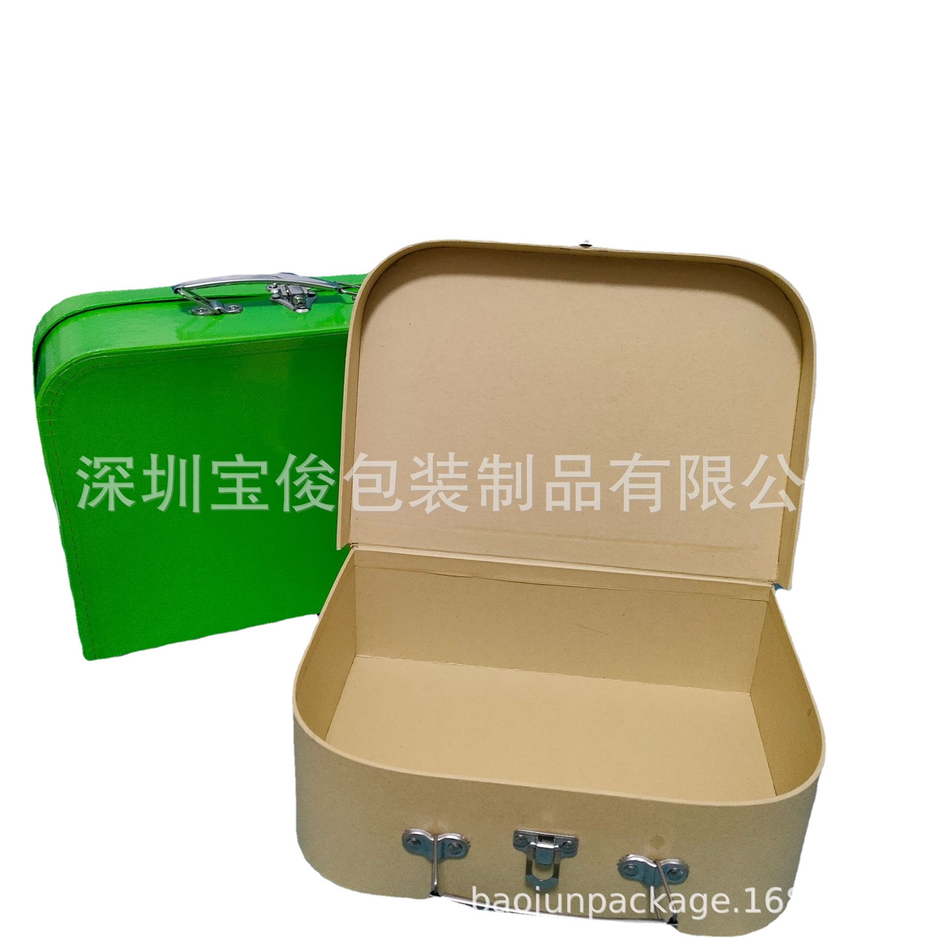 出口欧美纸板穿线手提盒半圆牛皮纸手提盒手工人工制作礼品包装盒