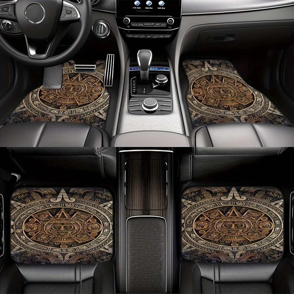 TEMU Retro Nordic Car Mat Carpet Four-piece Set Cross-border Dirty Mat Amazon Mat Wholesale