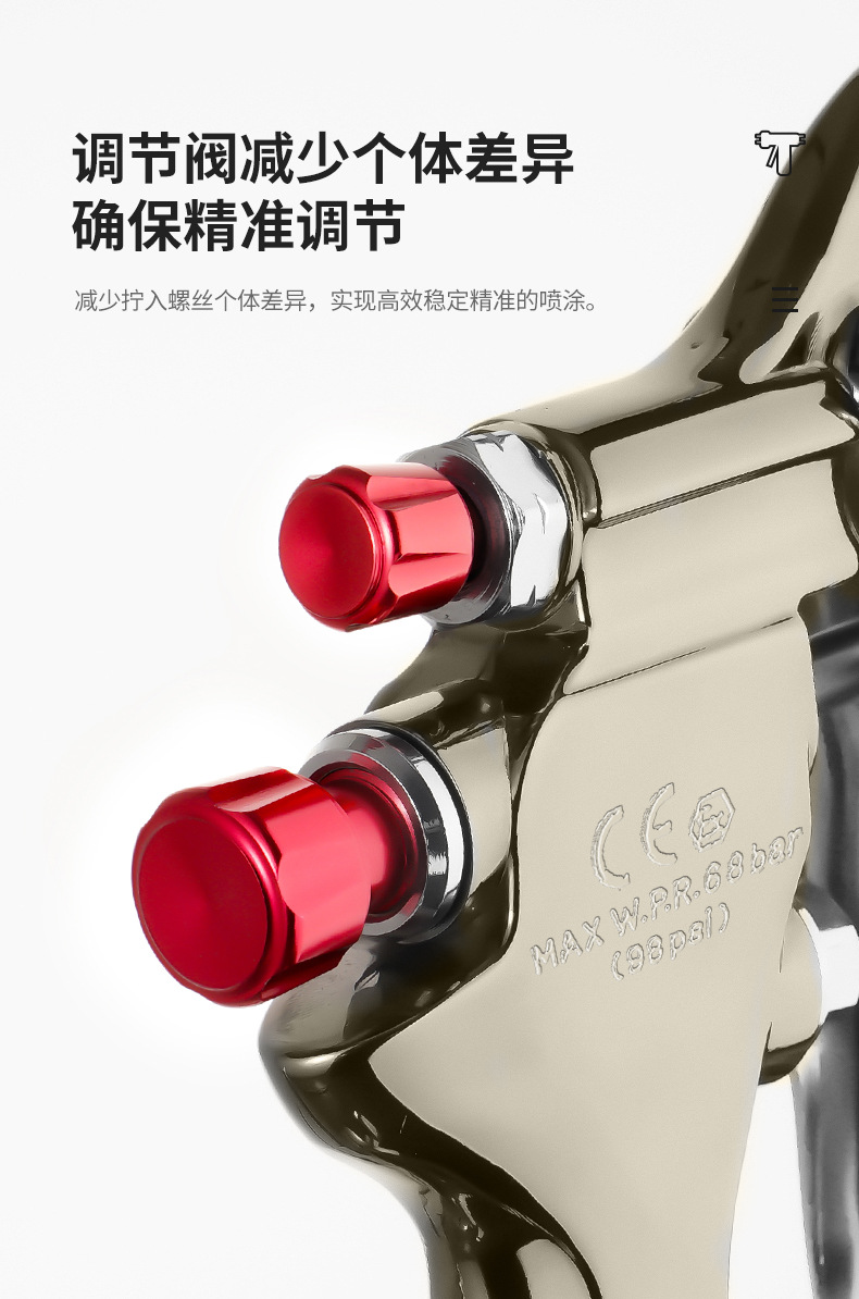 Iwahori W71 Spray Gun Pneumatic Car Paint Spray Gun Upper and Lower Pots High Atomization W77 Spray Gun Spray Oil Spray Wholesale