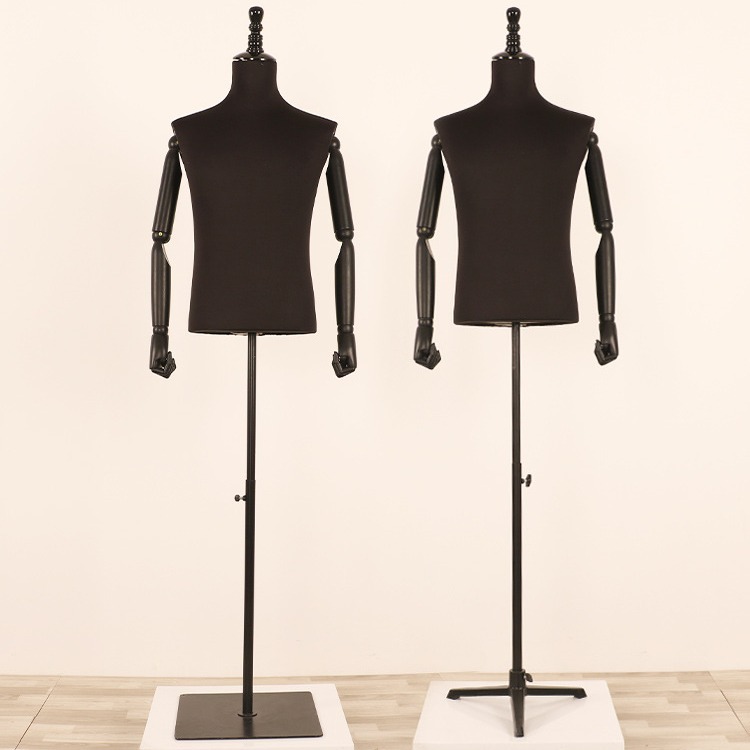 Modelo accesorios masculinos de todo el cuerpo plataforma tienda de ropa trajes de exhibición modelo ventana modelo falso modelo de busto percha