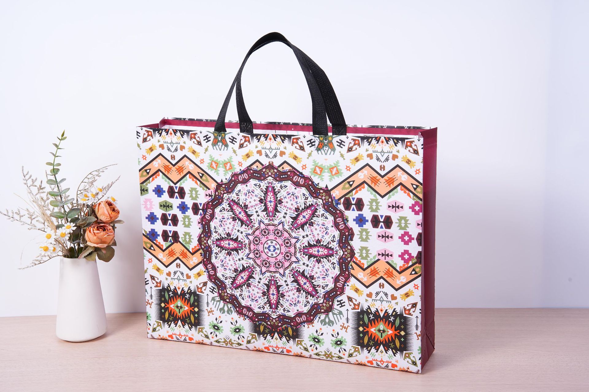 Bolsos de tienda de ropa gran bolsas de compras no tejidas personalizadas Wenchuang bolsas no tejidas personalizadas logotipo