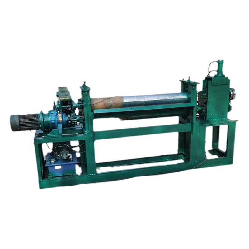 Tres en uno máquina de corte de tambor de aceite de desecho máquina de corte de laminación Placa de lavado de fábrica eje de rodillo tambor de aceite equipo de aplanamiento