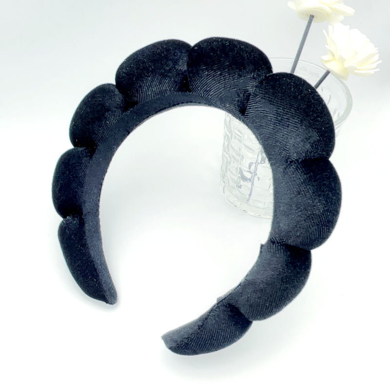 Cute Simple Style Solid Color Sponge Hair Band display picture 4