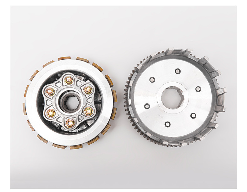 Customized tricycle motorcycle CG150 clutch assembly, 6 columns, 6 plates, thickened large drum, large hole/small hole motorcycle parts