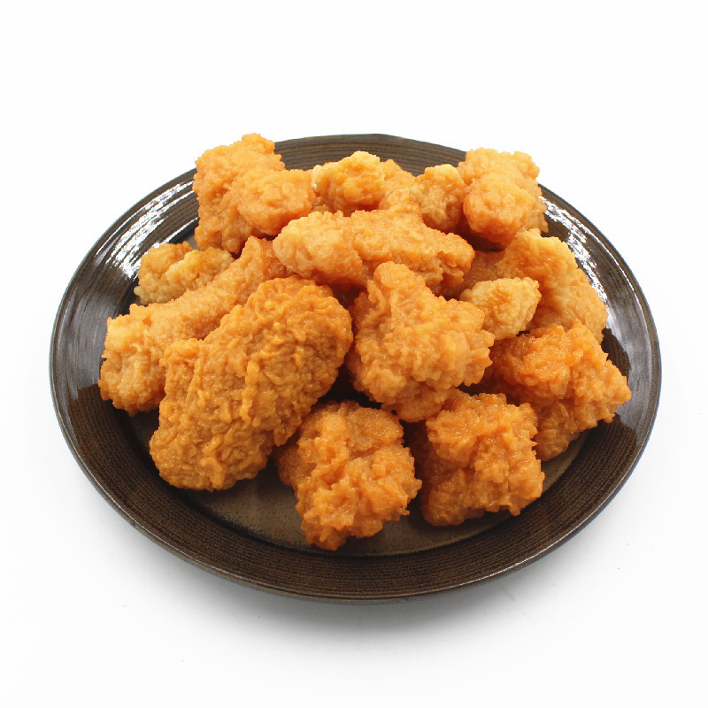 Fábrica en stock al por mayor simulación alimentos papas fritas pollo pierna alas Orleans cangrejo alicates fritos modelo de juego accesorios colgantes adornos