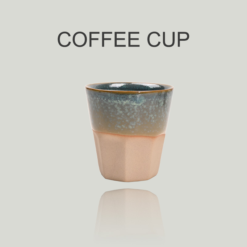 Cross-border Arab Ceramic Coffee Cup 100ml Kiln Change Retro Style Matcha Middle East Holding Master Cup