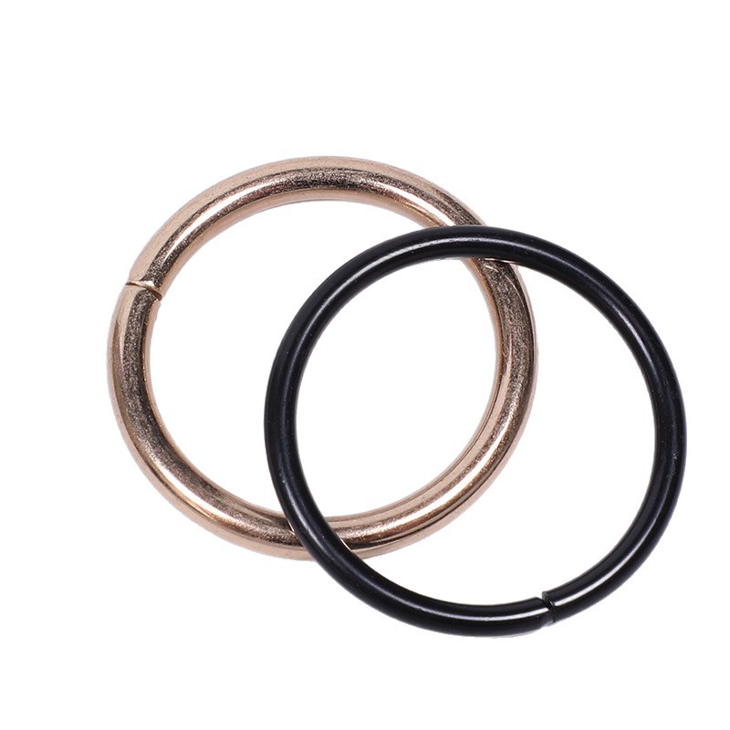 Tres hebillas ajustables de hierro de metal hebilla cuadrada hebilla circular cinturón de hombro accesorios de bolso de cintura semicircular D hebilla