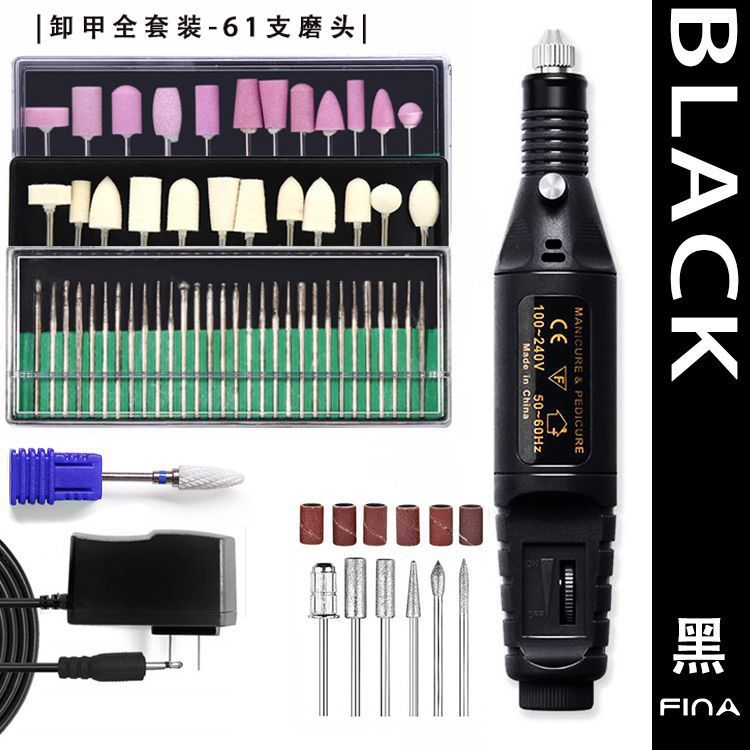 Lijadora de uñas portátil, lijadora de pulido y tallado de uñas, pluma de regulación de velocidad eléctrica, pluma de rectificado de uñas portátil