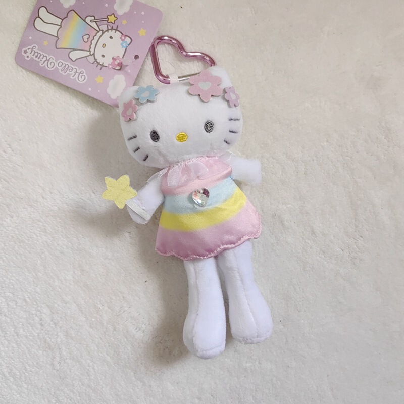 かわいい愛の心は猫の平成のギャルのぬいぐるみのキーホルダーのかわいいカバンのリュックサックのペンダントを掛けます。|undefined