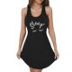 Cross-border Amazon TEMU Women's English Printed Vest Sleeveless Nightdress Letter Pattern Skirt European and American Style Home