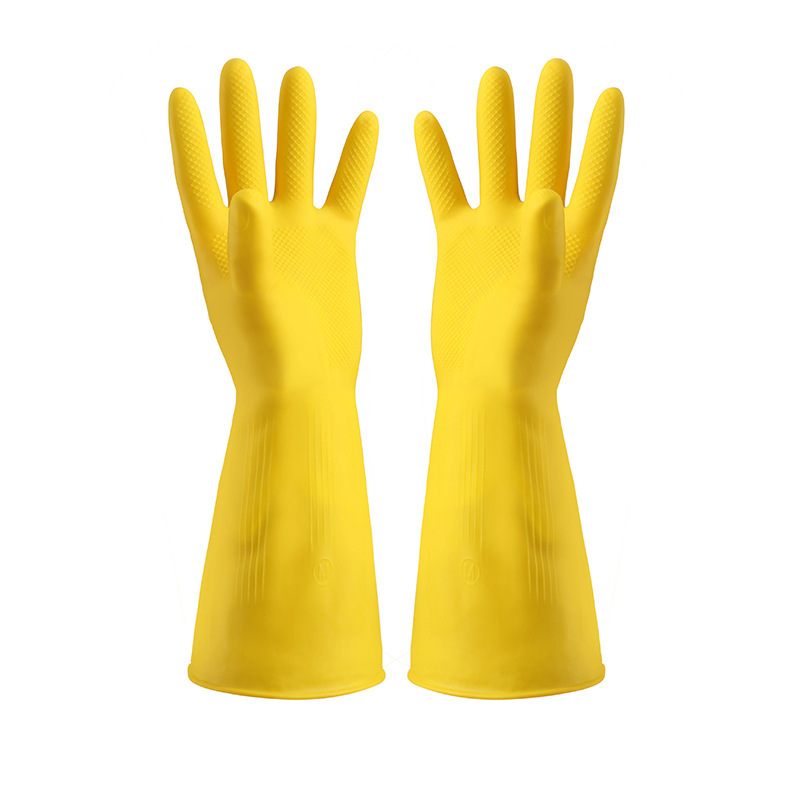 Guantes de limpieza de látex impermeables para el hogar_voghion.com