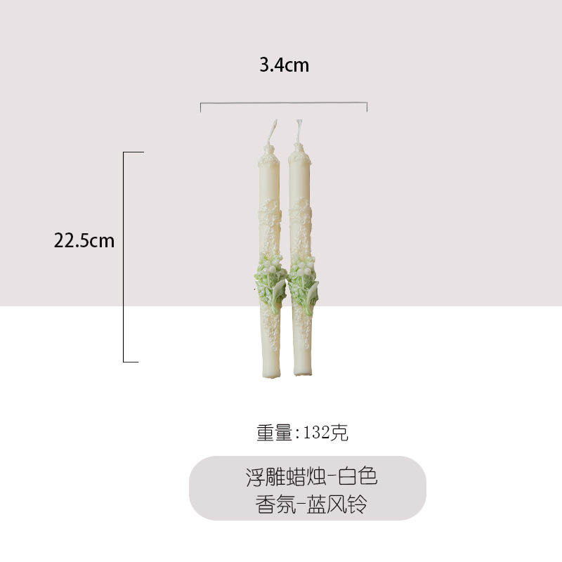 Exclusividad transfronteriza para alta calidad en relieve de varilla larga, forma de flor, candelabro de aromaterapia, velas, recuerdos, decoración, decoración al por mayor