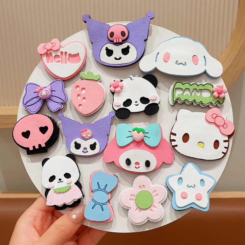 Niños bebés dibujos animados velcro niñas Sanliogou publicó niñas peinadas peinadas peinadas peinadas Koolomi