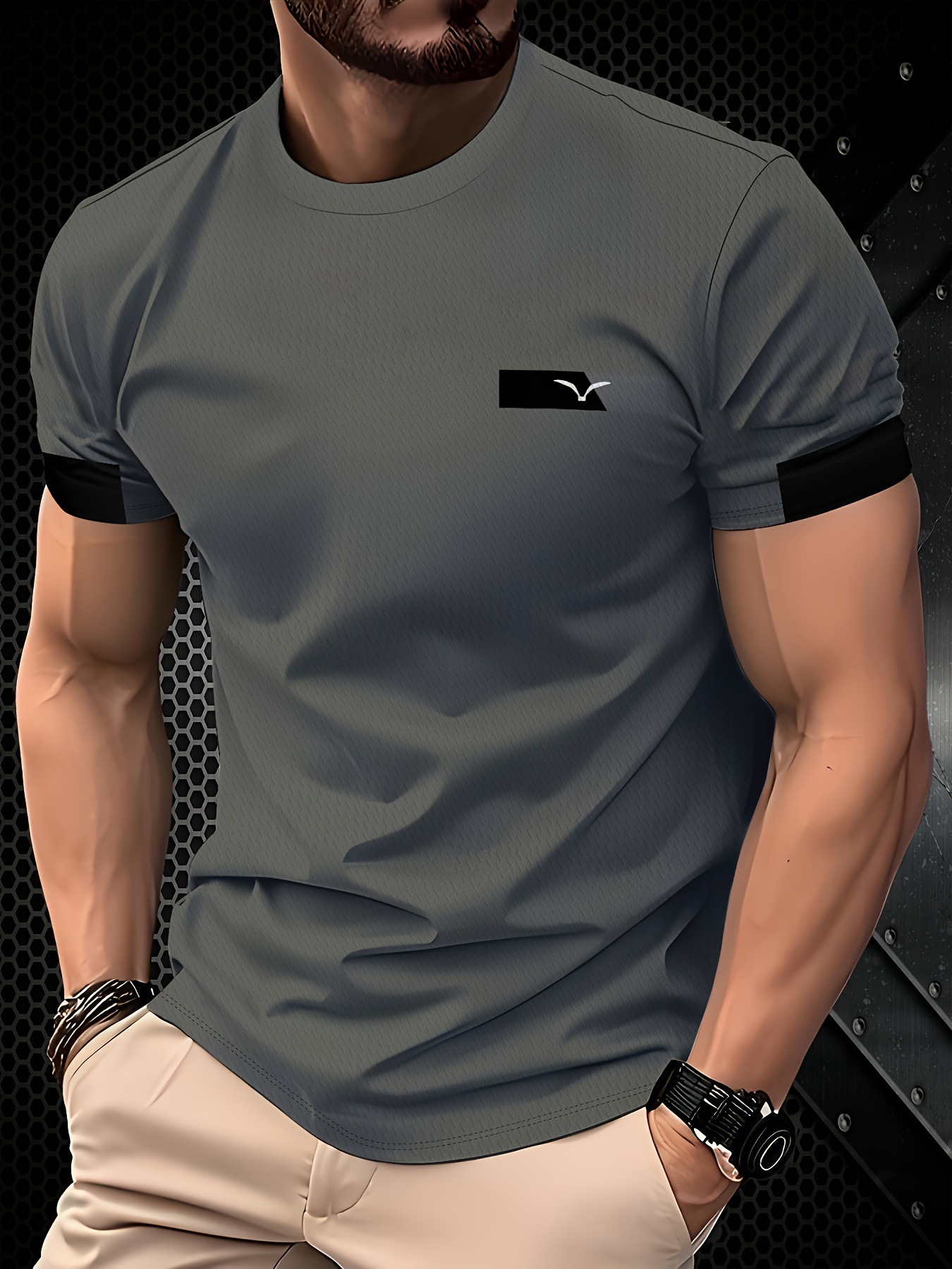 Summer Casual Fashion Men's T-Shirt Trendy 3D Printed Short Sleeve Top Los Angeles Los Angeles Simple Style_viptrois.com