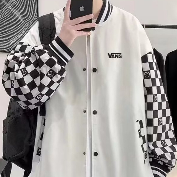 New Loose-Fitting Autumn and Winter Trendy Baseball Single-Breasted Printed Workwear Outerwear Fashion Jacket with Long Sleeves New Loose-Fitting Autumn and Winter Trendy Baseball Single-Breasted Printed Workwear Outerwear Fashion Jacket with Long Sleeves