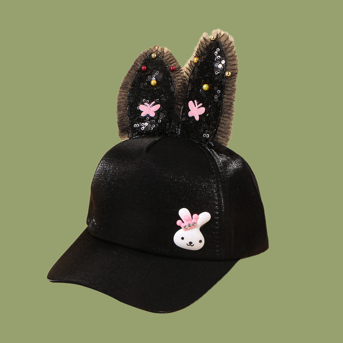 140g Weight Housewarming, Anniversary, Business, Wedding, Birthday, Festival Occasion Cotton Material Unisex Gender Korean Style Style White, Pink, Black Color Pink Bunny Fashion Cute Hat 12