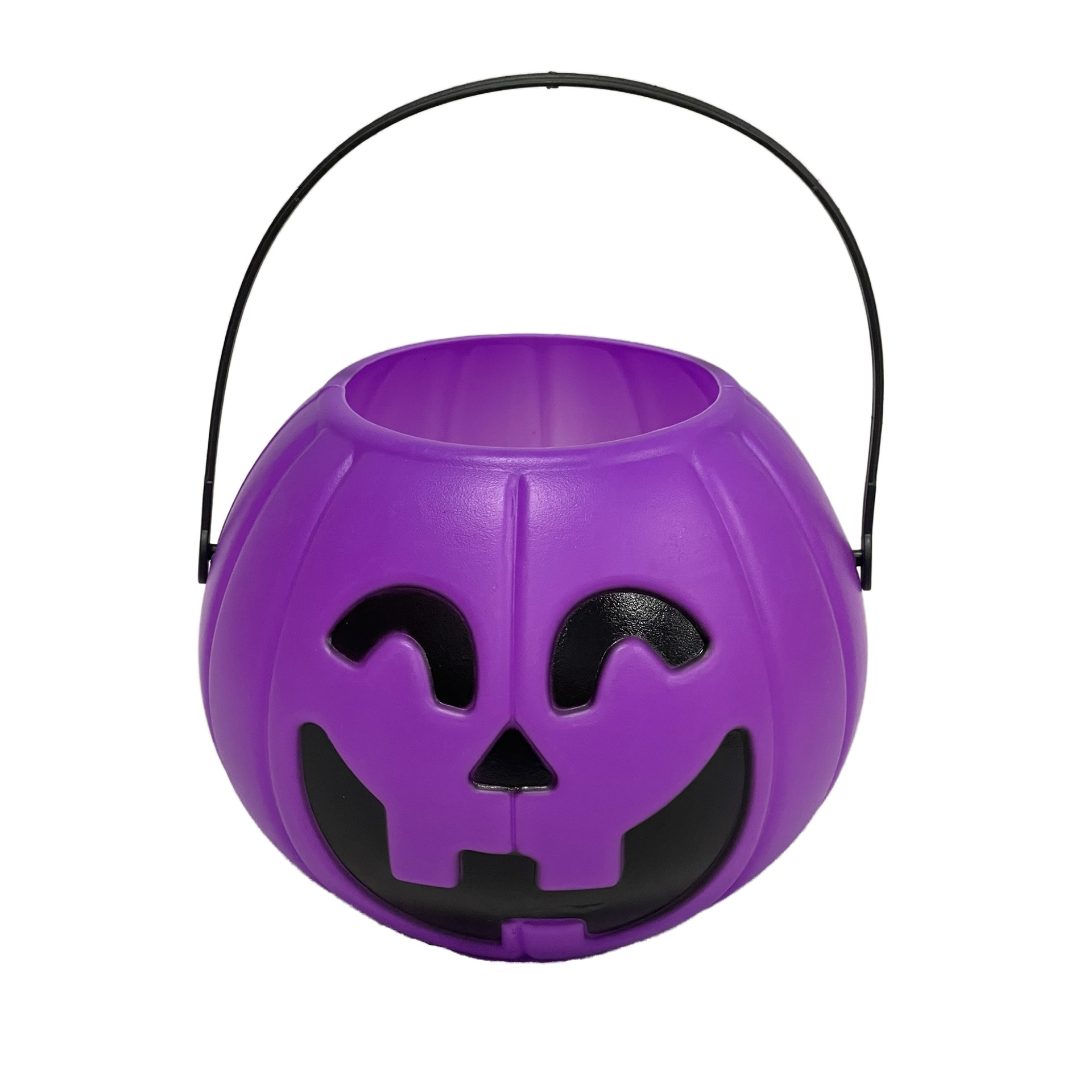 Halloween calabaza lata cubo cara sonriente calabaza fantasma fiesta actividad accesorios de vestir calabaza portátil lata de dulces