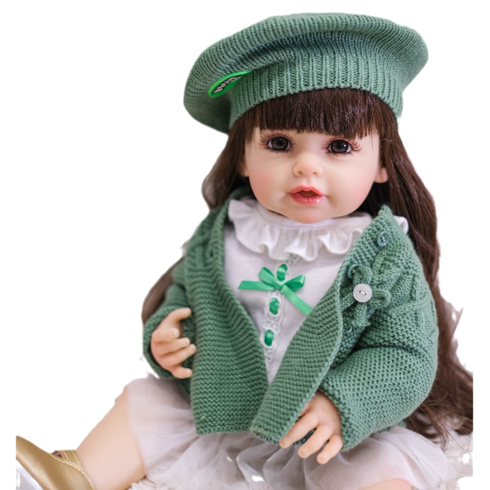 NPK genuino 55cm completo pegamento simulación muñeca peluca conjunto pelo transfronterizo suministro