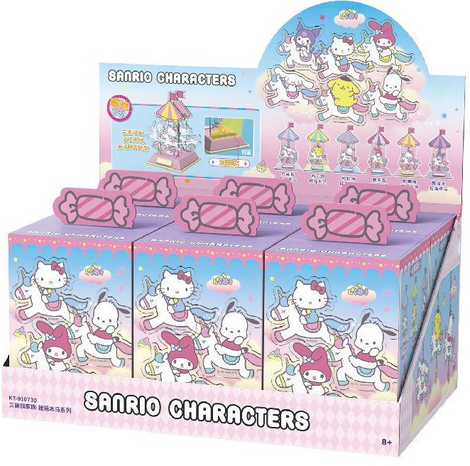 Оригинал My Melody & Kuromi, микрокоробка «Цветочный человек секретного мира», слепой бокс Kuromi, фигурки, украшения и сопутствующие подарки