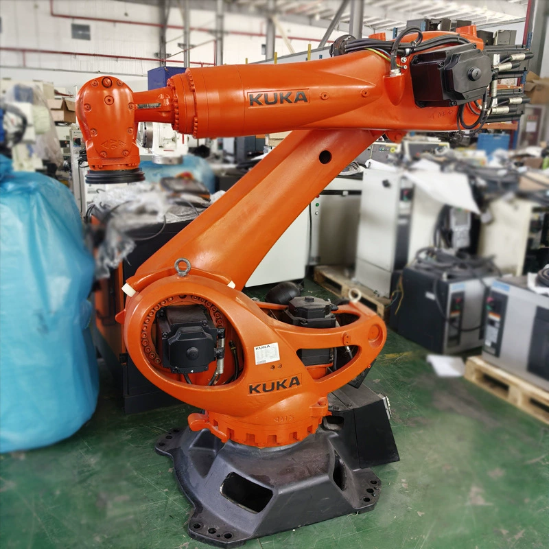 Б/у немецкий 6-осевой робот KUKA с грузоподъемностью 270 кг для обработки, паллетирования, погрузки и разгрузки, промышленный роботизированный манипулятор.