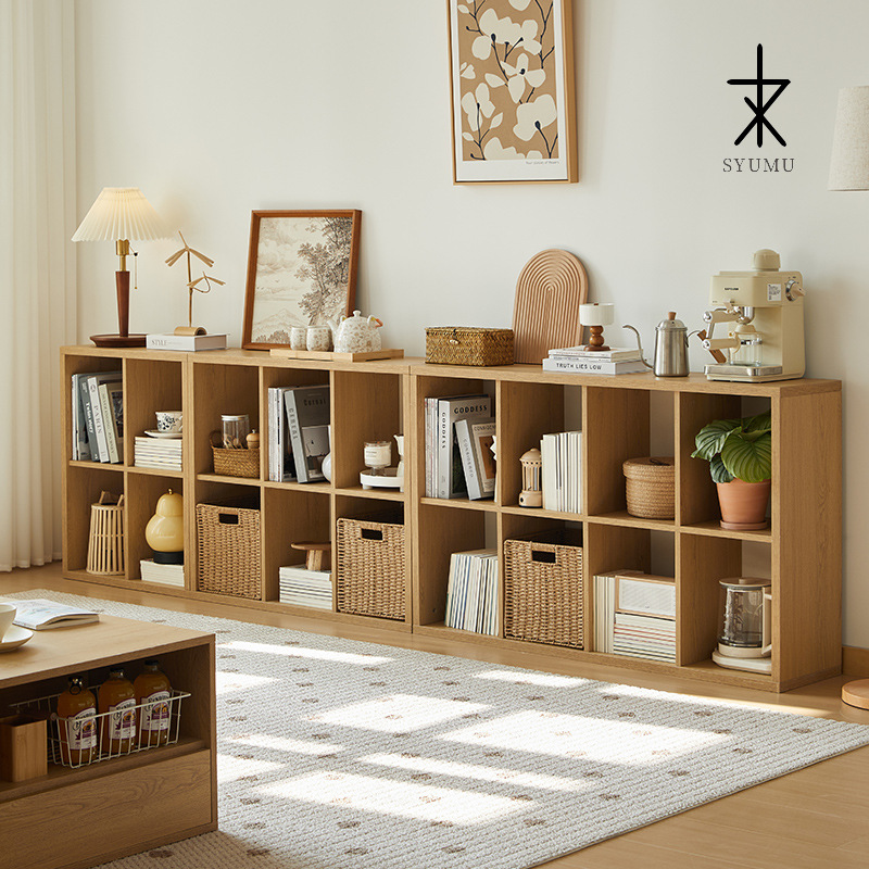 Bookstore landing rack simple bookcase white oak -colored household…
