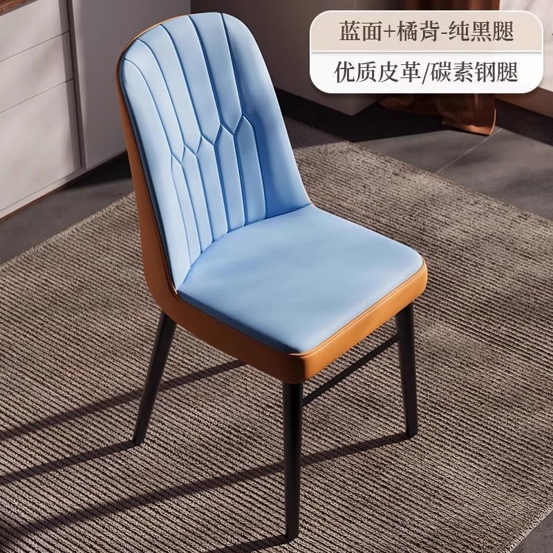 Sillas de comedor nórdicas sillas de mesa de comedor de lujo ligero sillas de restaurante de hotel taburetes de hierro forjado sillas de mahjong con respaldo