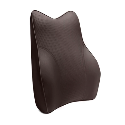 Customized Car Lumbar Support Headrest: Headrest - single-lumbar-support-brown