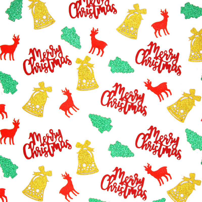 クリスマステーマの家族の雰囲気のシーン小道具紙クリスマスヘラジカクリスマスツリー紙吹雪卸売|undefined