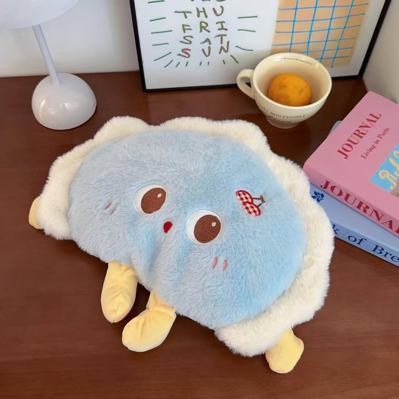 Cute Cartoon Dumpling-shaped Bottle, No Need Fill With Water, Rechargeable, Explosion-proof Electric Hot Water Bottle For Girls To_maomaolike.com