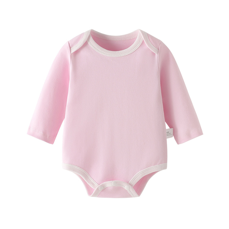 ベビーローブ春と秋の三角長袖ベビーコットン0-1歳の女の子用ジャンプスーツ2025|undefined