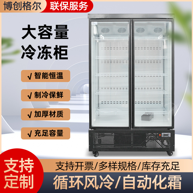 商用冷冻柜 多功能食品商品冷藏柜单双三门冷柜 大容量冷冻展示柜