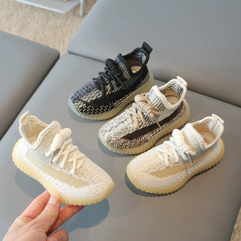 Детская обувь с кокосом, весна-осень 2024, спортивная обувь для мальчиков, обувь с дышащей сеткой, легкие белые туфли для девочек, детская повседневная обувь