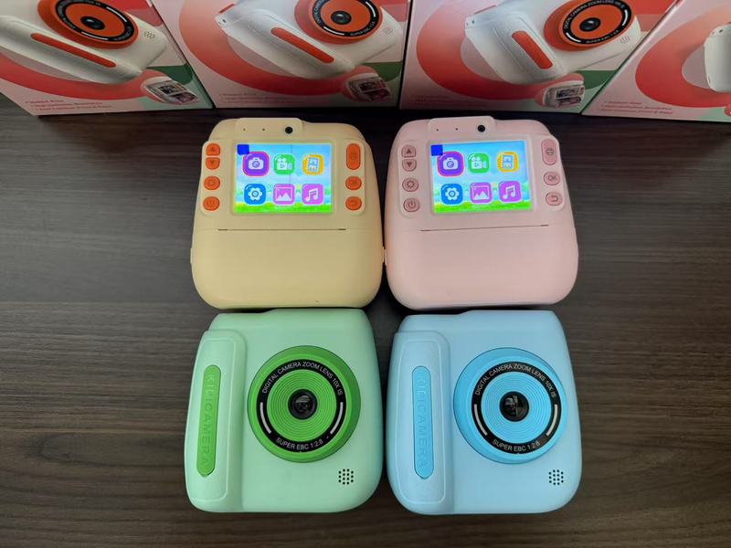 クロスボーダー子供用インスタントプリントカメラ高精細デュアルカメラカラーデジタル印刷感熱紙カメラおもちゃ|undefined