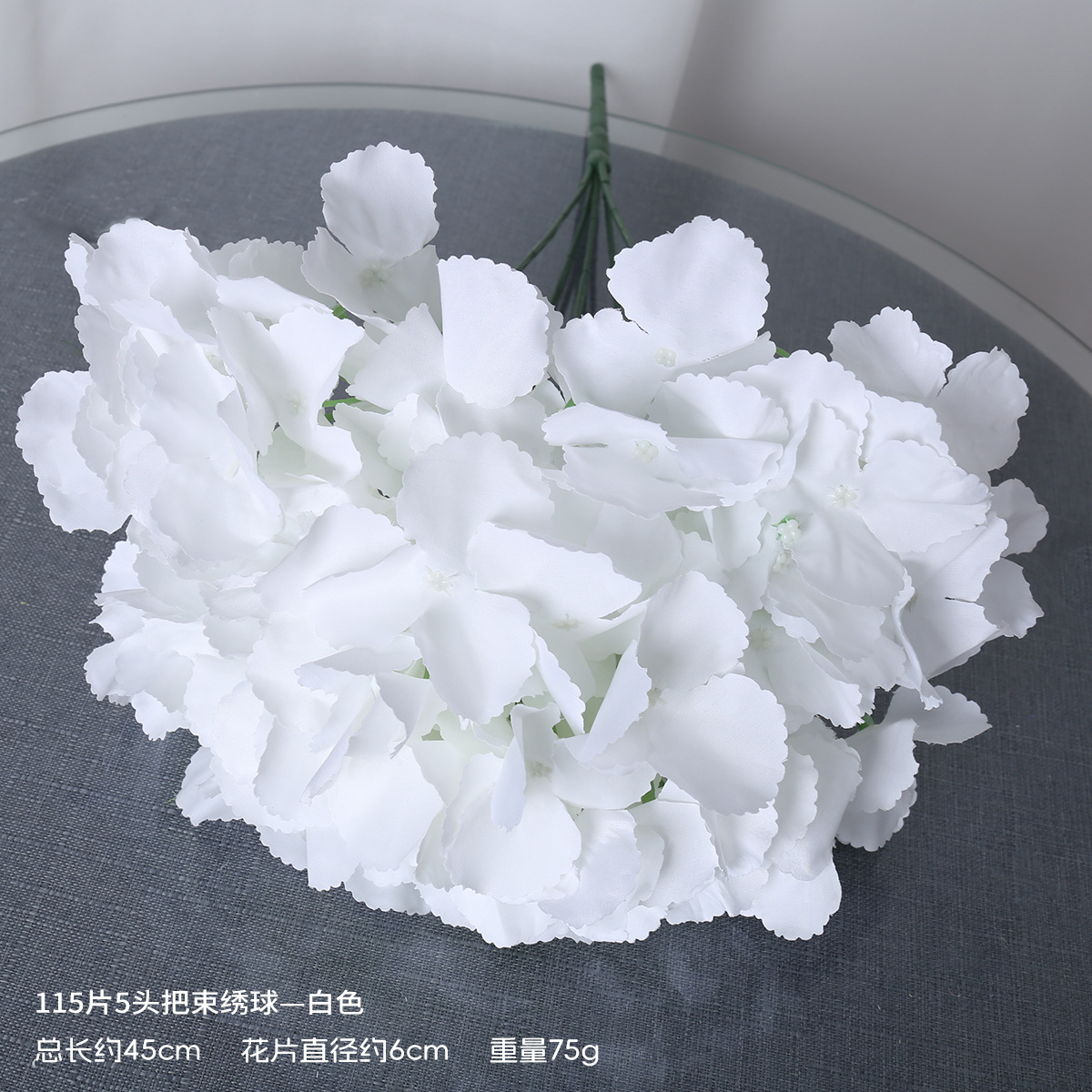 Hortenida decoración de bodas disparo ramo floral arreglos floral al por mayor simulación de adornos de flores falsas