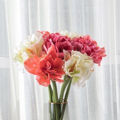 綠植物批發朱頂紅仿真花廠家假花婚慶裝飾品INS風跨境DY1-2856