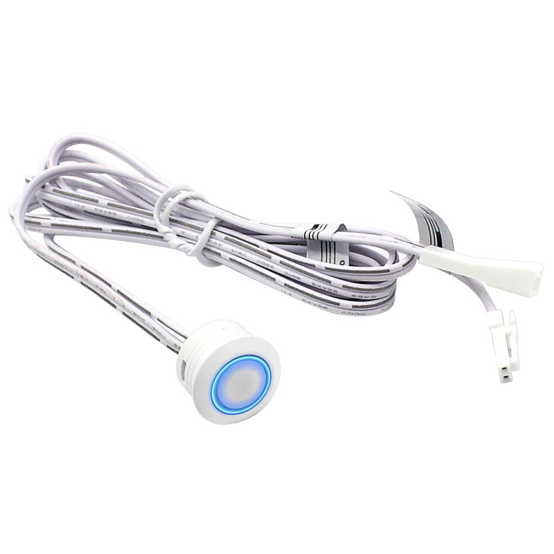 Baja tensión 12v24v interruptor de inducción táctil sin regulación de luz polar interruptor de inducción táctil iluminado y oscuro armario luz sensor táctil inteligente image 9
