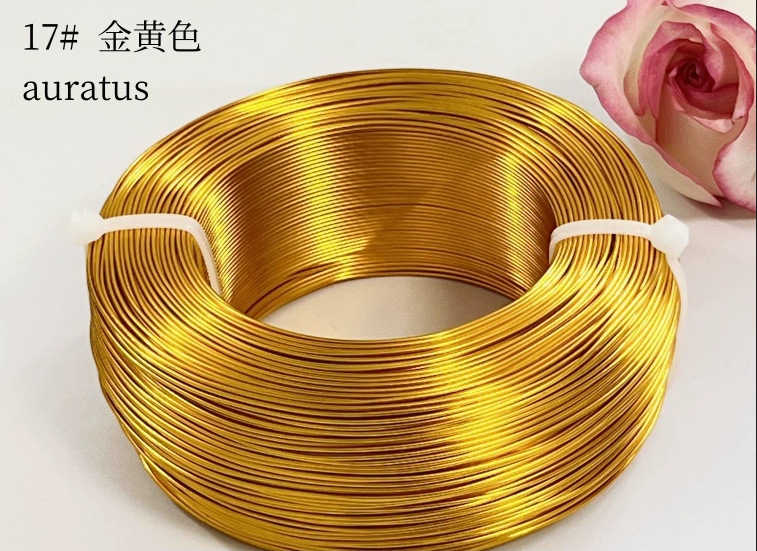Material de bricolaje hecho a mano para estudiantes de primaria de 1-3mm, hilo de aluminio de color, alambre de aluminio, artesanía, alambre de metal, alambre de hierro blando