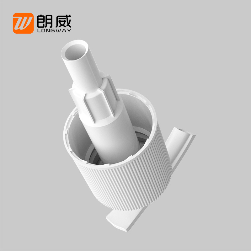 24mm/28mm cabeza de la bomba de loción blanca cabeza de la bomba de prensa personalizada LW0201-F de fábrica al por mayor