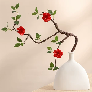 [中式禅意仿生植物枯枝枯藤 森系造景布置仿真绿植假树玉兰发泡枝]