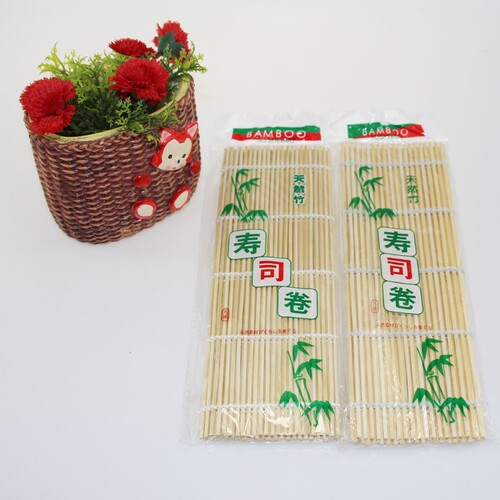 Large green leather sushi roll and white leather bamboo curtain DIY sushi making rice ball mold seaweed rice roll tool