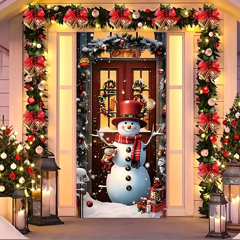 Transfronterizos JIT Navidad decoración colgante festivales atmósfera etiqueta de puerta fiesta atmósfera de fondo decoración cubierta de puerta
