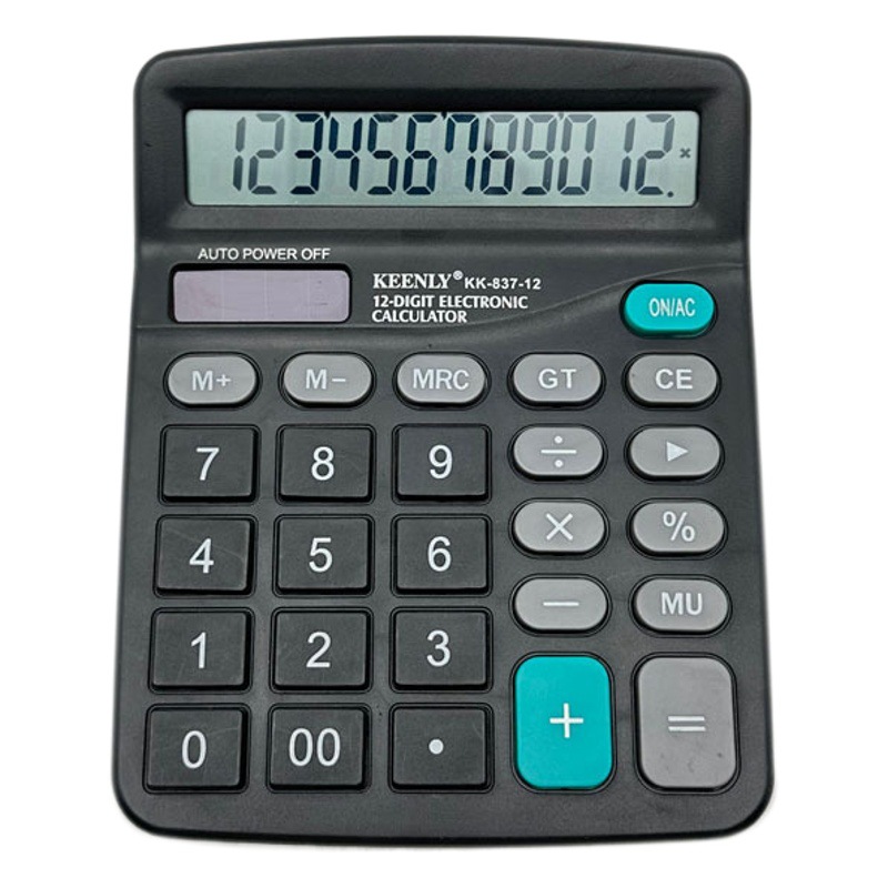 Pantalla grande de 12 bits Calculadora de botón grande Oficina Financiera computadora de escritorio ventas directas de fábrica