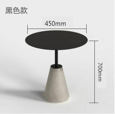블랙(테이블 직경 450 높이 700)