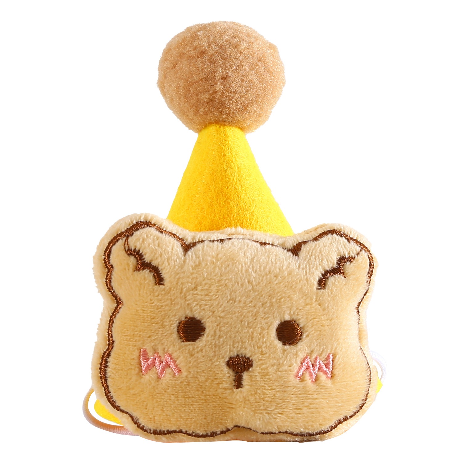 Mascota felpa de dibujos animados sombrero oso de peluche rana conejo lindo colorido tridimensional fieltro conejo perro tocado