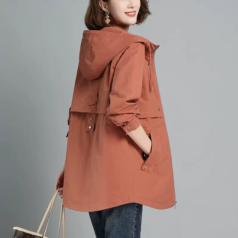 风衣女中长款小个子2026新款韩版时尚气质流行洋气宽松休闲外套潮